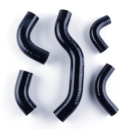 ASYXPCRH Compatible With Kawasaki Vulcan 800 VN800 Drifter VN800A VN800B Classic 1995-2005 Silicone Radiator Coolant Hose Kit (black)