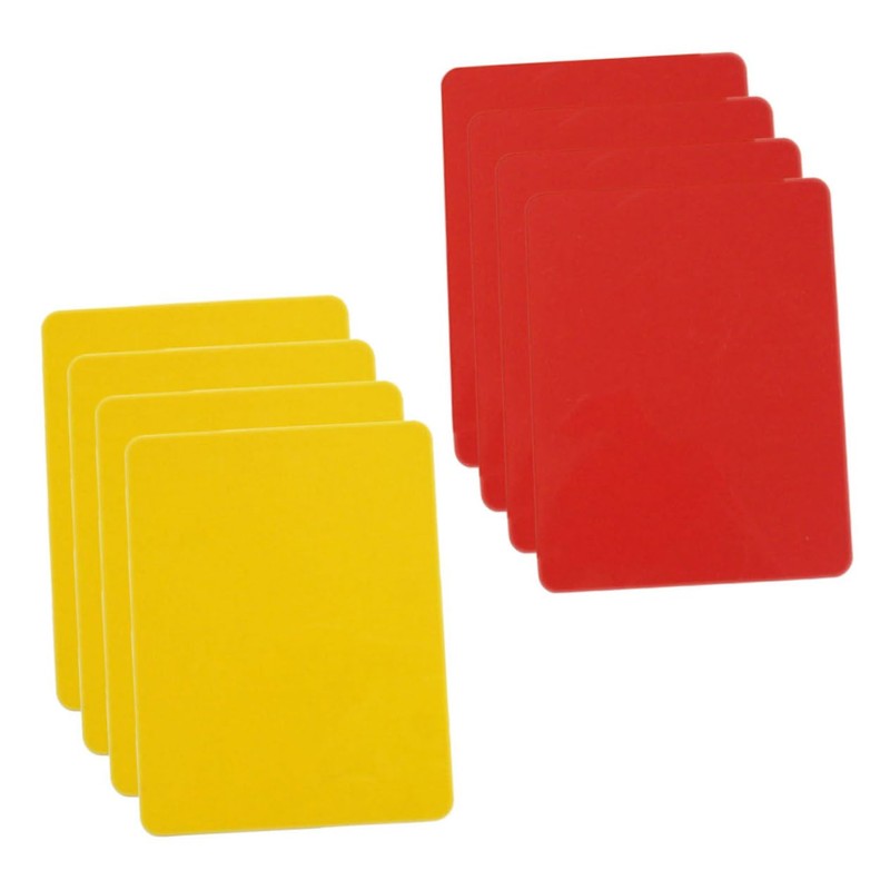Kisangel 32pcs Referee Practical Cards Red Yellow Sports Judge Cards