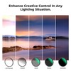 K&F Concept 5-in-1 Magnetic Lens Filter Kit, Includes GND8+ ND8+