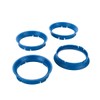 LST 4x Zentrier Ringe Blau für Alufelgen Radnabe Ø 57,1