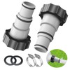 Zkaoai Pool Adapter A, Pack of 2 Pool Hose Adapter