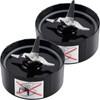 Equust 2-pack Cross Blade Blender Replacement Parts Work with Magic