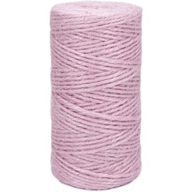 4mm x 100 Ft. Pastel Pink Jute Rope, IMROPE Twine for Gardening Tomato Climbing Plant Tie Floristry Crafts Gift Wrapping Packing Decor