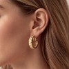 Eahoopfm Clip on Earrings Women, 14K Gold Small Gold Hoop