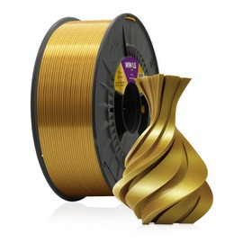 WINKLE PLA Silk Filament (Silk) Gold | 3D Printer Filament | PLA Filament 1.75 mm 300 g | PLA Gold | Soft and Silky Surface | Dimensional Accuracy | Spool 300 g