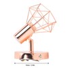 Swing Arm Wall Lamp 350 Degree Rotary Cage Shade Iron