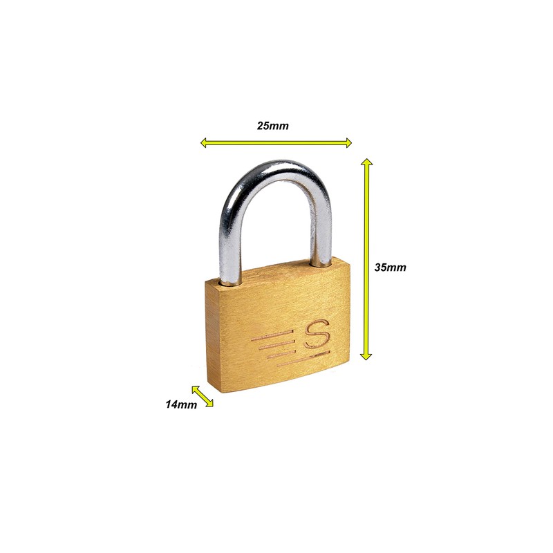 Sterling BPL125 BPL Brass Padlock, 25MM