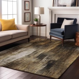 Addison Rugs Mayfield AMF567 Chocolate 5' x 7'6" Indoor Premium Machine Washable Rug, Silky Soft, Easy Clean, Non Shedding, Bedroom, Living Room, Dining Room, Kitchen, Patio Rug