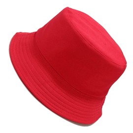 Yixda Classic Sun Hat Fishing Hat Reversible UV Protection Summer Hat Bucket Hat, red