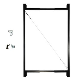 Adjust-A-Gate® AG72LTP-ZR0110 Medium - Wide Corrosion Resisting Steel Full-Frame Anti-Sag Fence Gate Kit – Fits Openings of 36" - 72"