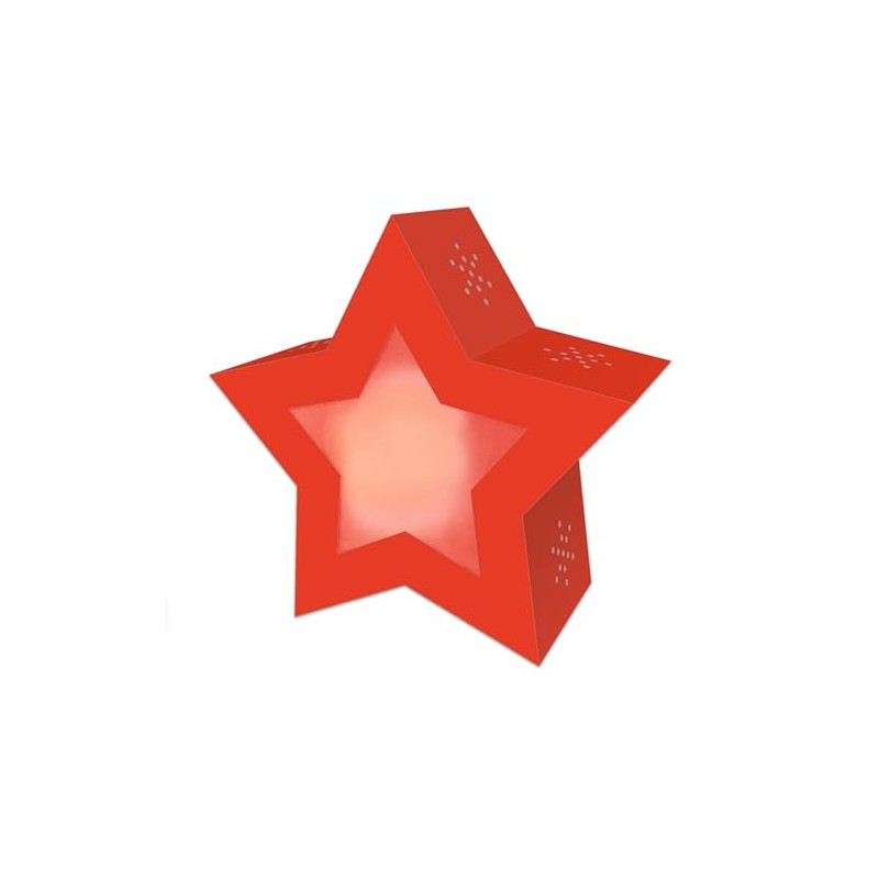 Ursus 1883 00 02 Twinkle Star Neon Red, Lantern Craft