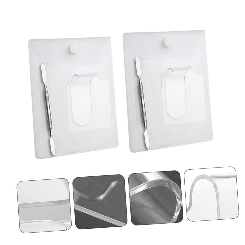 Outanaya 2Pcs Art Mixing Palette with Spatulas Durable and Reusable