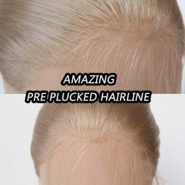 Towarm Honey Blonde Light Brown Wig Long Straight Honey Brown Synthetic Lace Front Wigs Pre Plucked Natural Hairline with Baby Hair for Black Women Hand Tied Cosplay Daily Wear Wig (Honey Blonde)