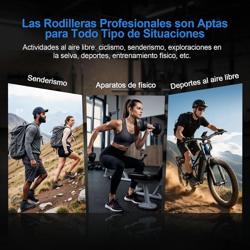 2 Rodilleras para Rotuliana Menisquera Deportiva,Bandas de Rotula Silicona