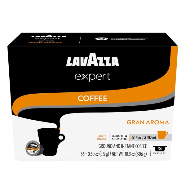 Lavazza Expert Gran Aroma Coffee Capsules, Light Roast, 100% Arabica,