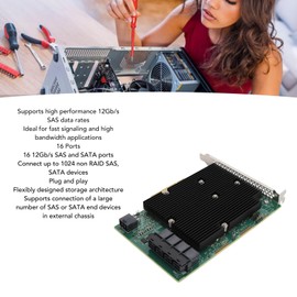 LSI HBA Raid Controllers, LSI SAS 9300 16I HBA Card 12Gbps 16 SATA SAS Port HBA Controller Card for for Linux for VMware for Freebsd