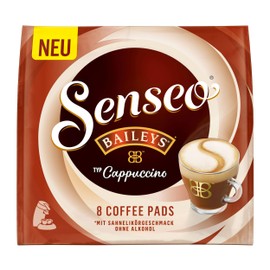 Senseo Type Cappuccino Baileys Coffee Pods, Aromatic, Coffee, Soluble Coffee, 3 x 8 Pads