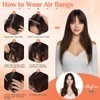 Benehair Clip-In Real Hair Fringe, French Air Fringe, Real Hair