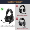 SOULWIT Lambskin Replacement Ear Pads for Bose A30 Aviation Headset,