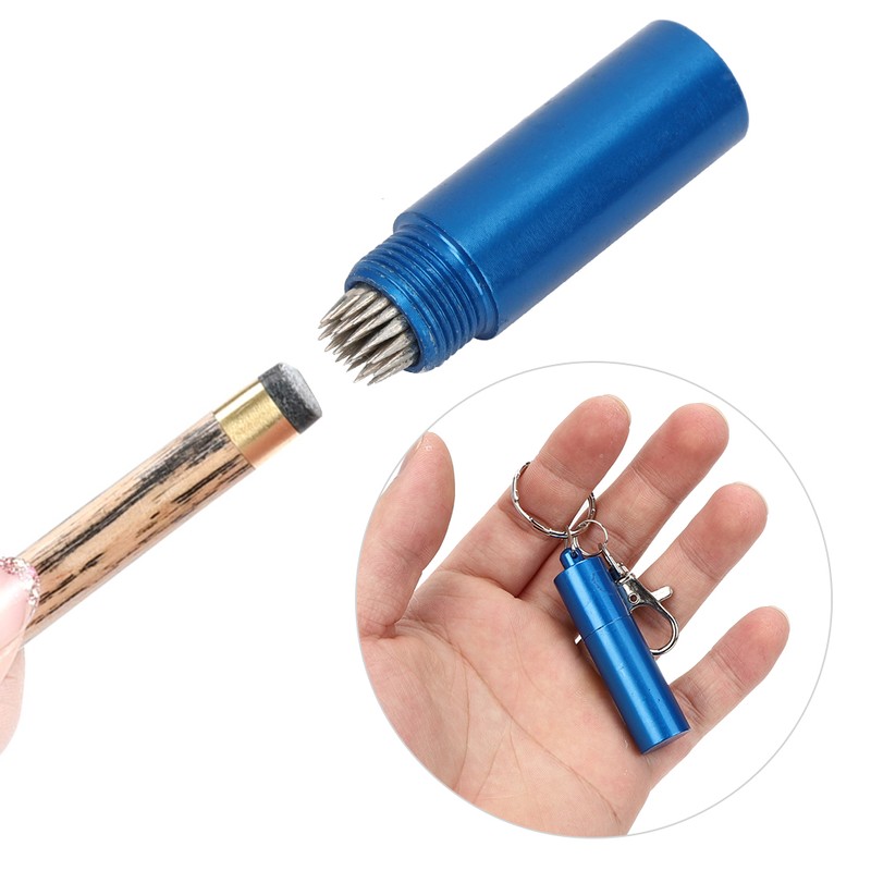 2PCS Metal Billiard Pool Cue Tip Pricker Snooker Club Head