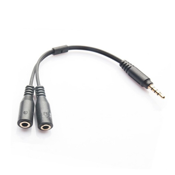 Gatuida Headphone and Microphone Splitter 3.5mm to 2X Adapter Compact
