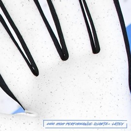 Precision Elite 3.0 Quartz Goalkeeper Gloves, 4 mm Quartz plus Latex Grip, All Weather, Super Lite Negative Cut, Strapless or Strapped Fit, 9.5