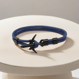 PBAHAUP Sailing Rope Bracelet, Pack of 2 Anchor Bracelets, Men's Anchor Bracelet, Men's Bracelet, Sailing Rope Bracelet, for Men, Best Friend, Teens, Husband, Friendship, Father, Brother, Friend