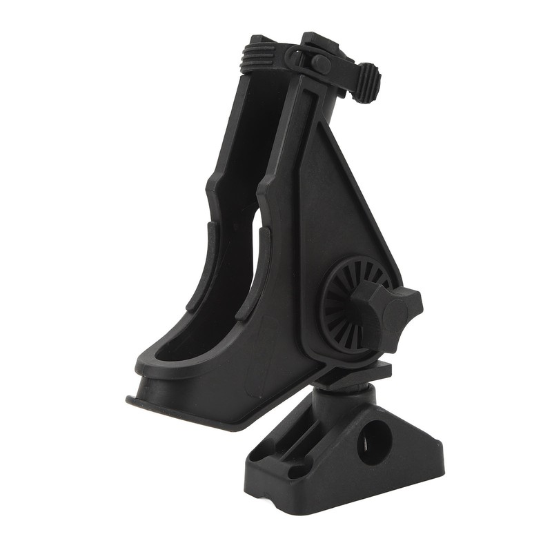 Fishing Rod Holder Clamp Base 360° Adjustable Rotating Weatherproof Open
