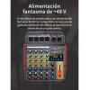 Genéric Audio Consola Mezclador Bluetooth Usb Mixer De 6 Canales