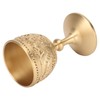 Gold Chalice Retro Embossed Style Thickened Brass Luxurious Elegant Luster