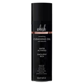 Whish Revitalizing Cleansing Oil with Bakuchiol - Detergent & Soap Free Face Wash - Water-Activated Rich Oil Cleanser to Gently Remove Stubborn Makeup - With Natural Retinol Alternative - 4 fl oz