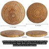 Nicunom 2 Pack Large Wood Slab Serving Board, 9"-10"/11"-12" Wood
