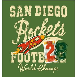 San Diego Rockets World Champions Football Sport Car Bumper Sticker Decal 4" x 4"