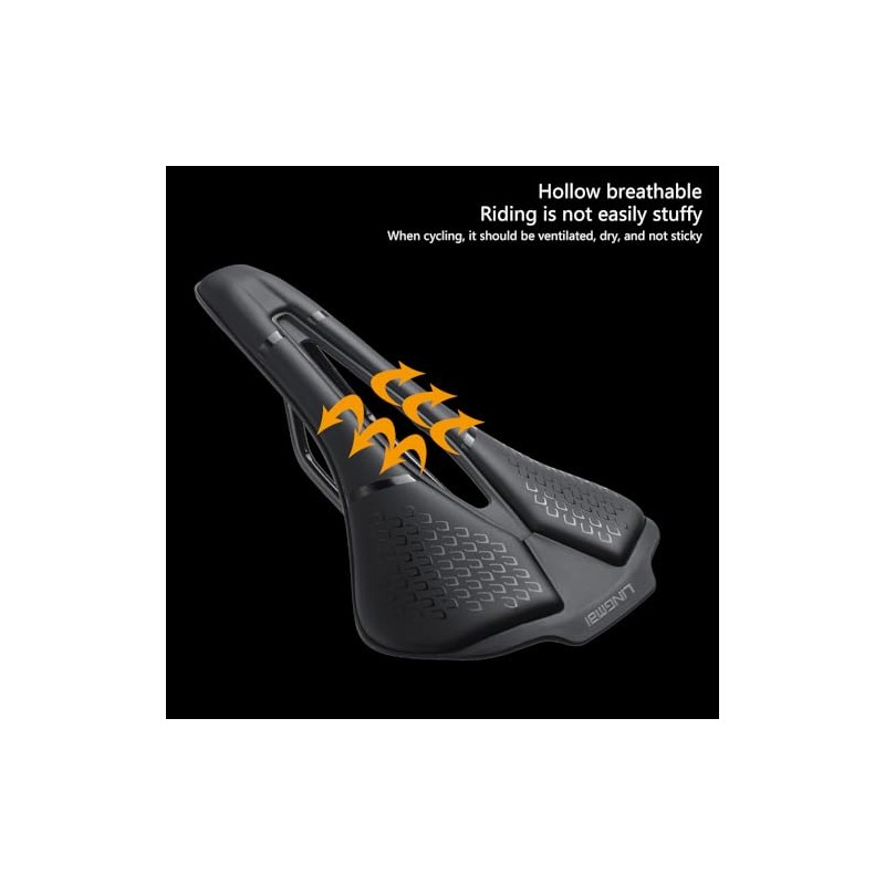 Bicycle Saddle, Ergonomic Design, Breathable, Anti-slip