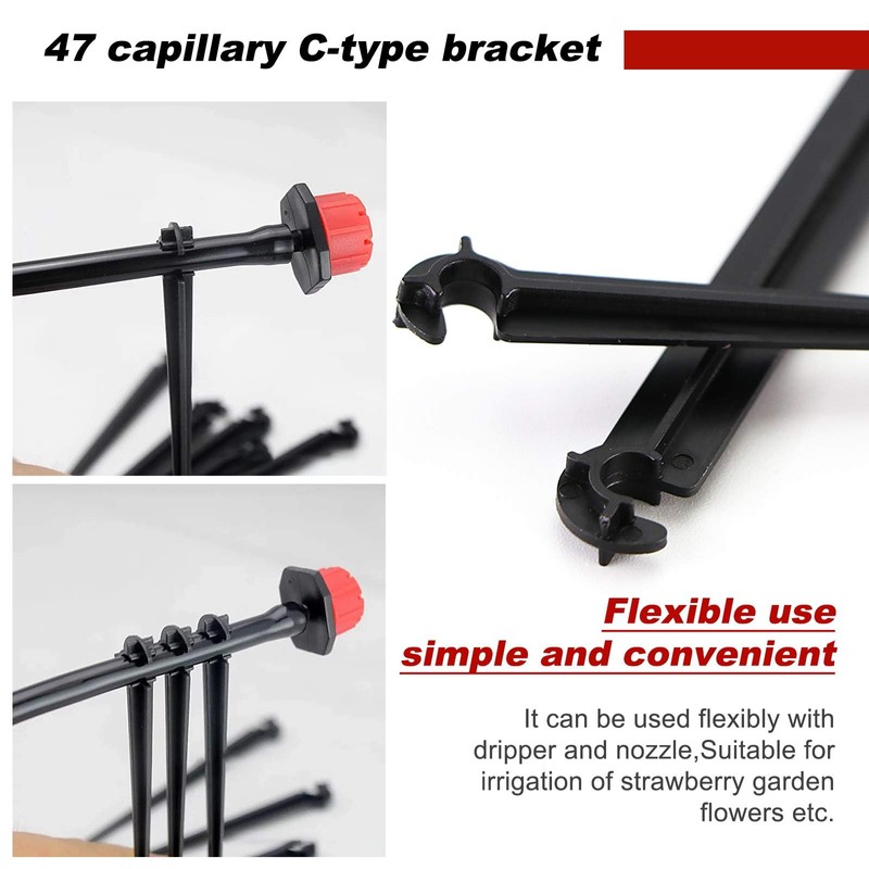 BOFUNX 300Pcs Automatic Drip Irrigation Kit Garden Watering System Adjustable