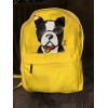 Marc Tetro Bookbag Backpack Yellow Boston Terrier NWT