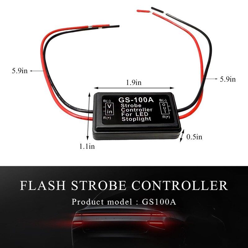 DXNQ 2 PCS LED Flash Strobe Controller, 12-24V DC Car