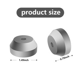 45 Record Adapter for Turntable 45 RPM Record Player for 7 Inch Vinyl Record Players Turntables Accessories Solid Aluminum Dome (Silver)