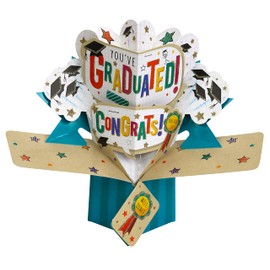 Iconikal Pop Up 3D Graduation Greeting Card With Envelope, You've Graduated