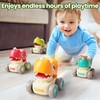 iPlay, iLearn Dinosaur Press Go Car Toys for Toddlers 1-3,