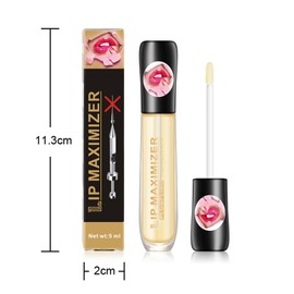 Rostblant 5 ml Natural Lip Plumper Lip Booster for Fuller Lips Lip Care for Full Lips, Makes Lips Plumper and Hydrated, Lip Plumping Balm Clear Lip Gloss