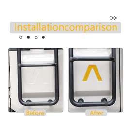 Bekantogy Car Trunk Door Inverted Letter A Sticker Compatible with Ineos Grenadier 2020-2024 Trunk Door Decorative Stickers Tailgate Side V-Shaped Stickers Accessories ((Soft Carbon Fibers/Yellow)