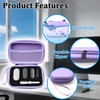 LeoTube Protective Case for PLAUD NotePin Voice Recorder (Purple)