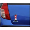 Samunshi® Sticker Lighthouse Red Sand German Bay Beacon 10 x