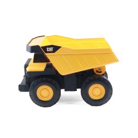 CAT Construction Toys, Real Steel Max Dump Truck 16 : Real Steel Body, Working Dump Bed, Oversize All-Terrain Wheels, Heavy-Duty Construction Vehicle for Indoor/Outdoor Play, Kids Ages 3 +