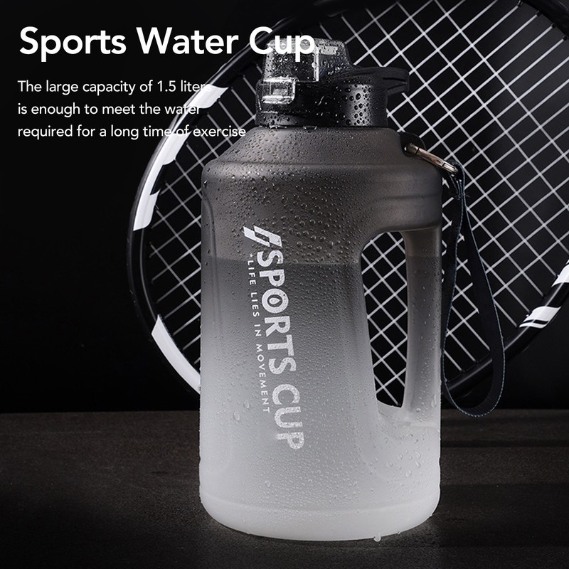 1500ml Drinking Cup Large Capacity Water Cup Outdoor Sports Drop