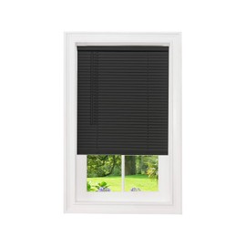 Ben&Jonah Simple Elegance Cordless Amancer Collection 1" Light Filtering Mini Blind 30" L x 72" W - Black