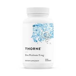 Thorne Research - Zinc Picolinate 15 Mg - Suplemento de Zinc de Alta Absorción - 60 Cápsulas