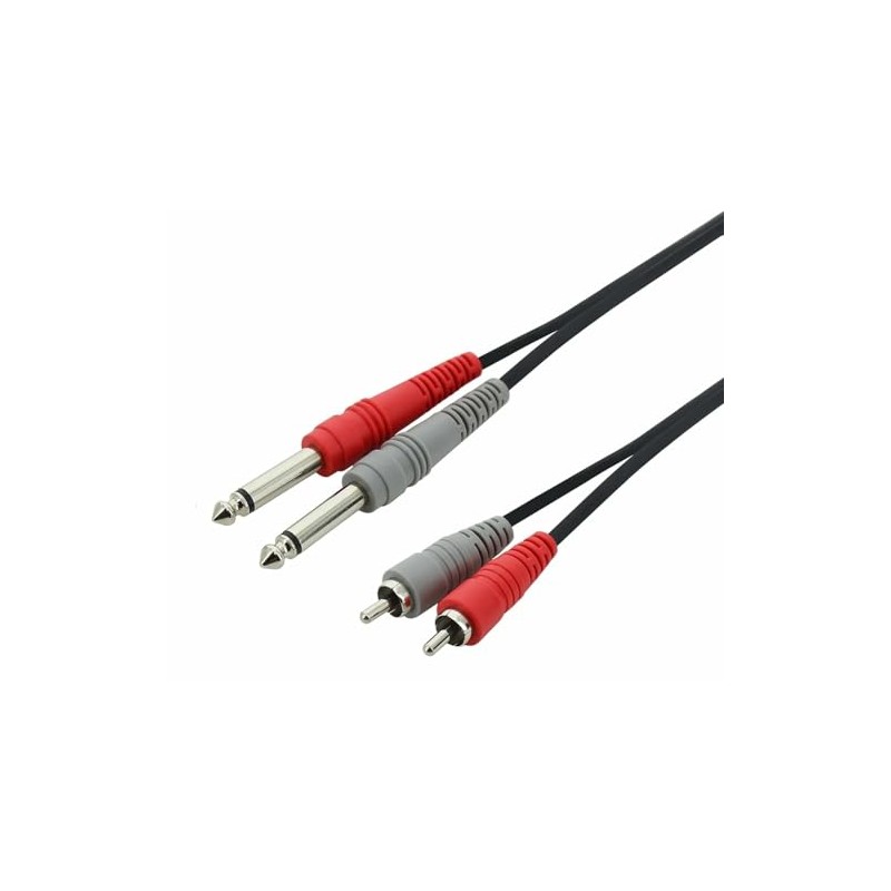 Swamp Dual 1/4" Jack to RCA Cable - Stereo 6.5mm