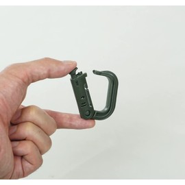 Rough & Road RR9976 Motorcycle Carabiner, Grimlock Carabiner, Black